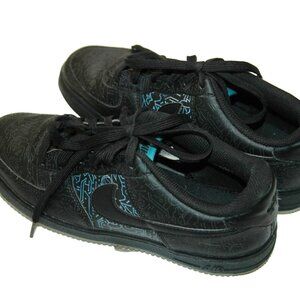 Nike Air Force Sneakers 7Y Youth Black Space Jam Computer Chip
